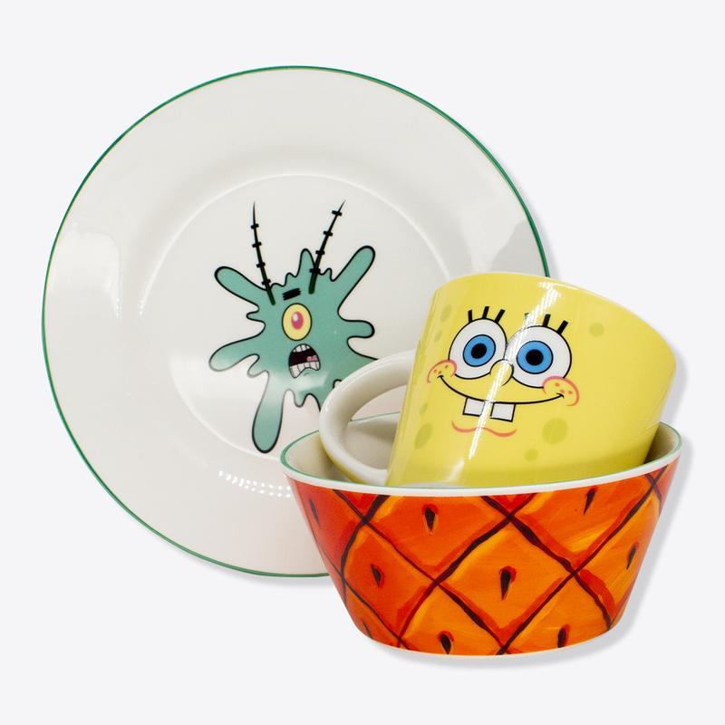 Kit Alimentação Bob Esponja Prato, Bowl e...