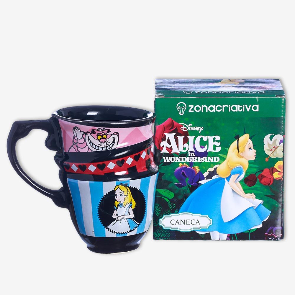 Caneca Alice Hora do Chá Trio 250ML