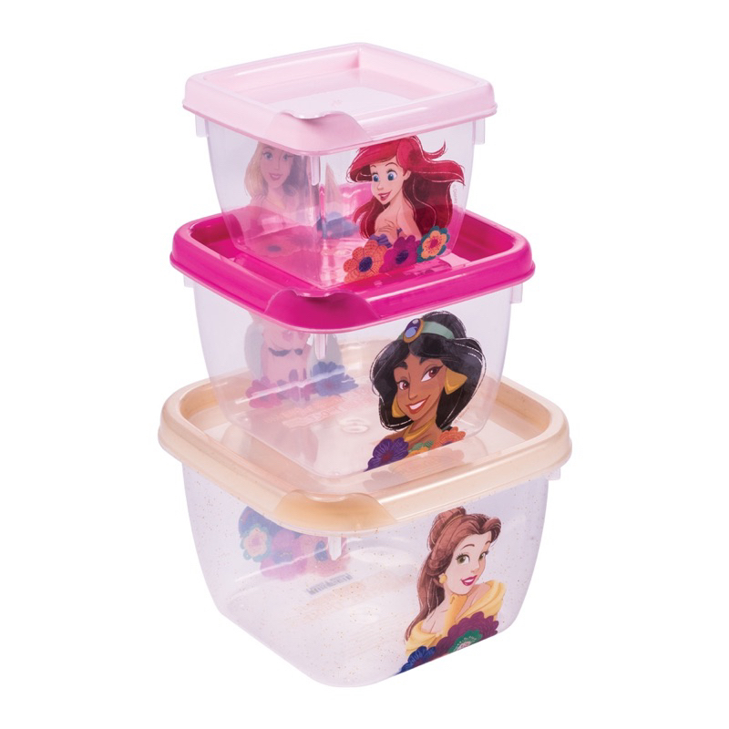 Conjunto de Potes Conect Princesas 3 unid...