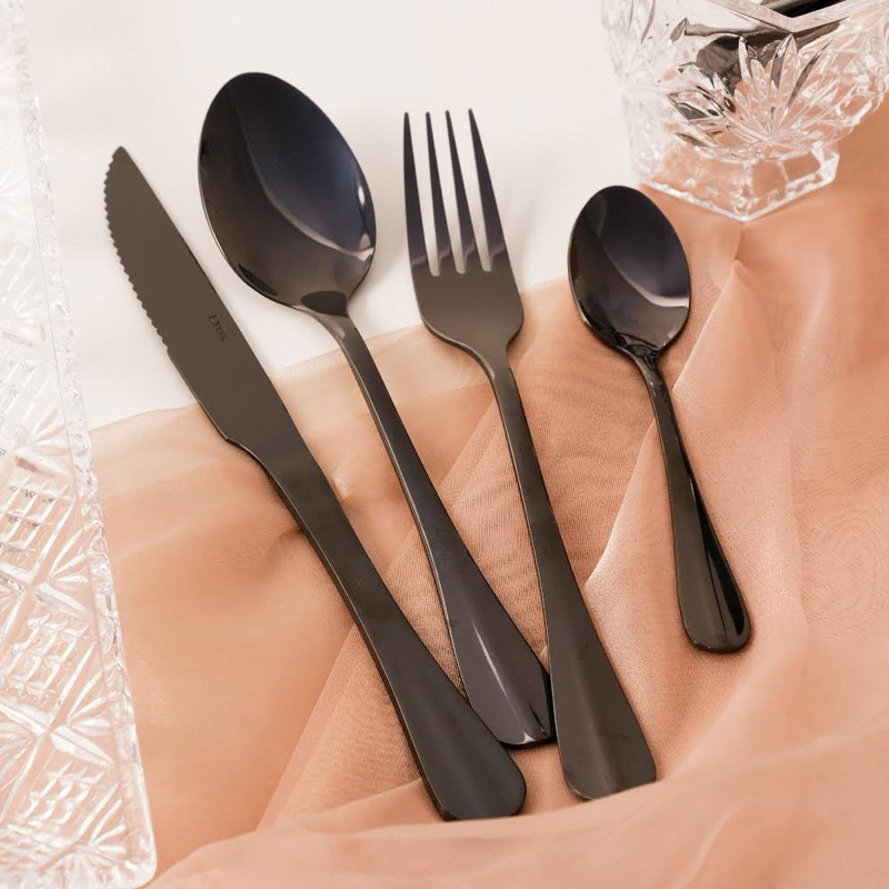 Faqueiro 24 Peças de Aço Inox Positano - ...