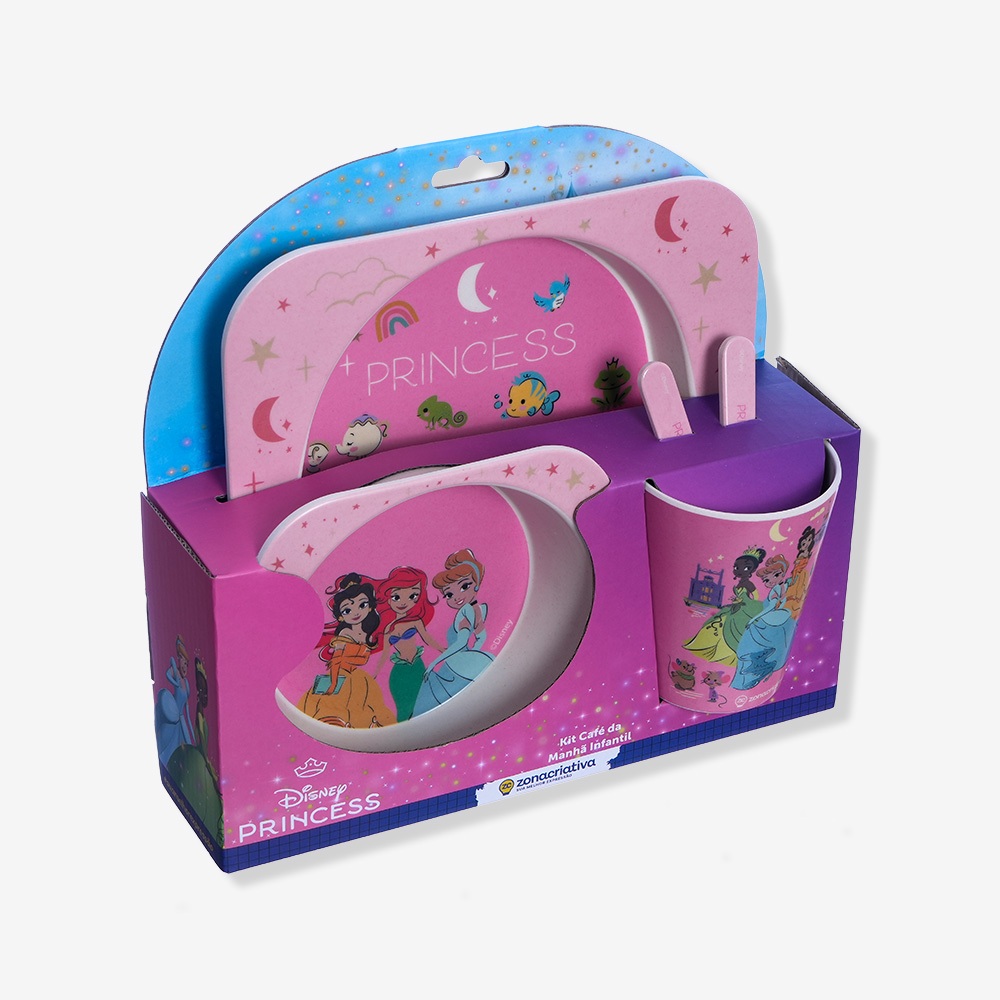 Kit Alimentação PRINCESAS infantil Prato,...