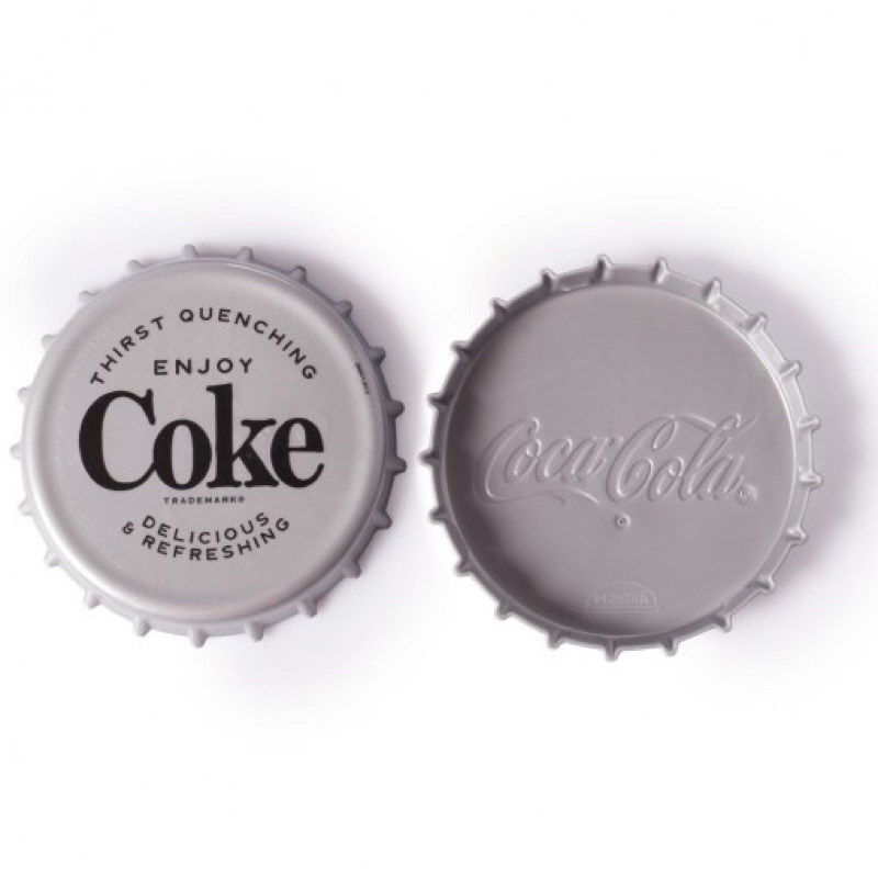 Conjunto de Porta Copos Coca Cola Prata 6...