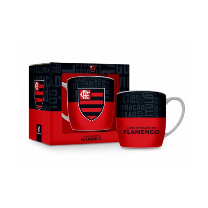 Caneca Porcelana Urban Flamengo 360 ml