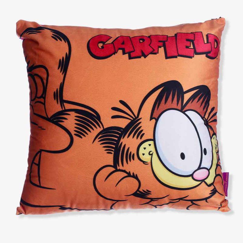 Almofada Garfield Fibra Veludo 40x40cm