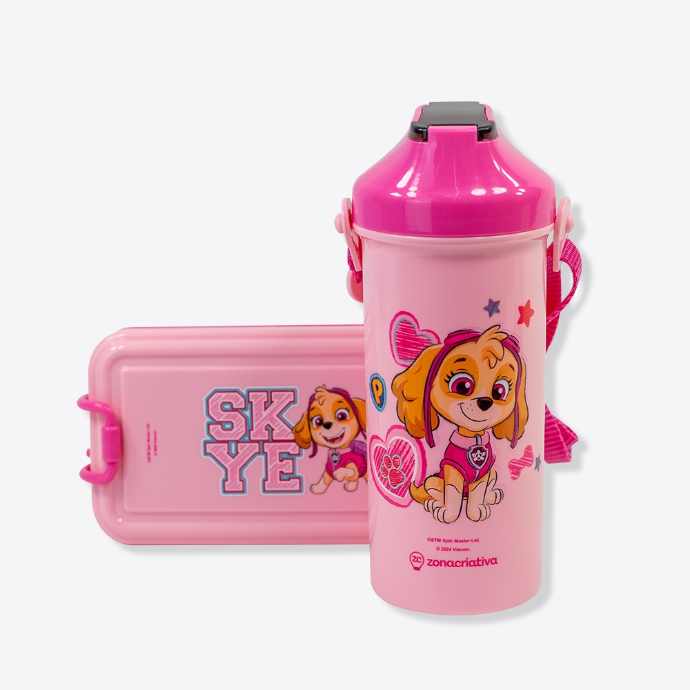 Kit Lancheira Skye e Chase - Patrulha Can...