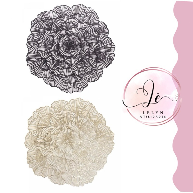 Lugar Americano de PVC Flor 38cm