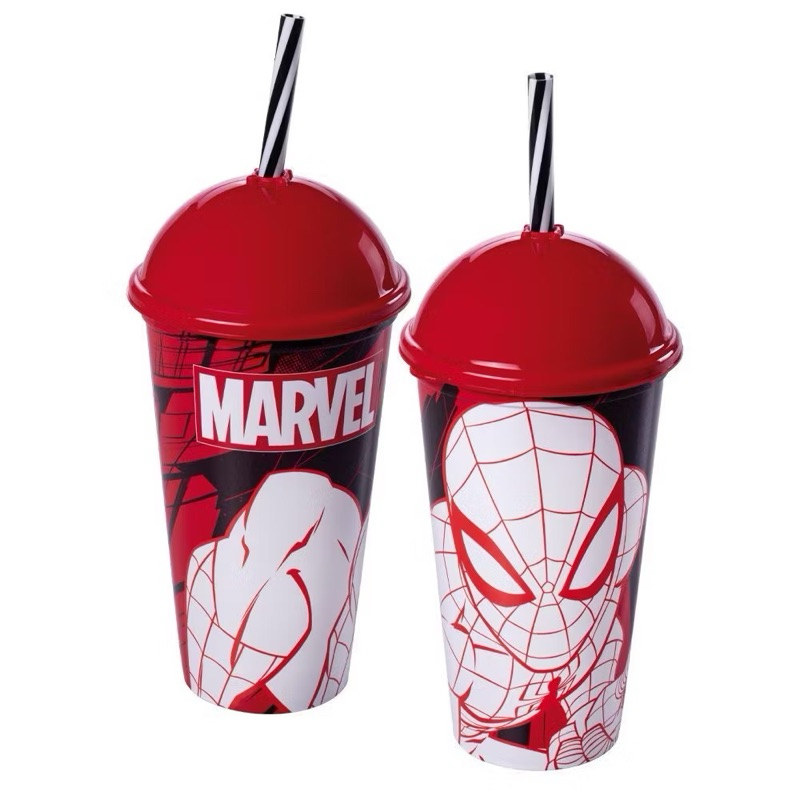 Kit 25 Copos Homem Aranha 500mL