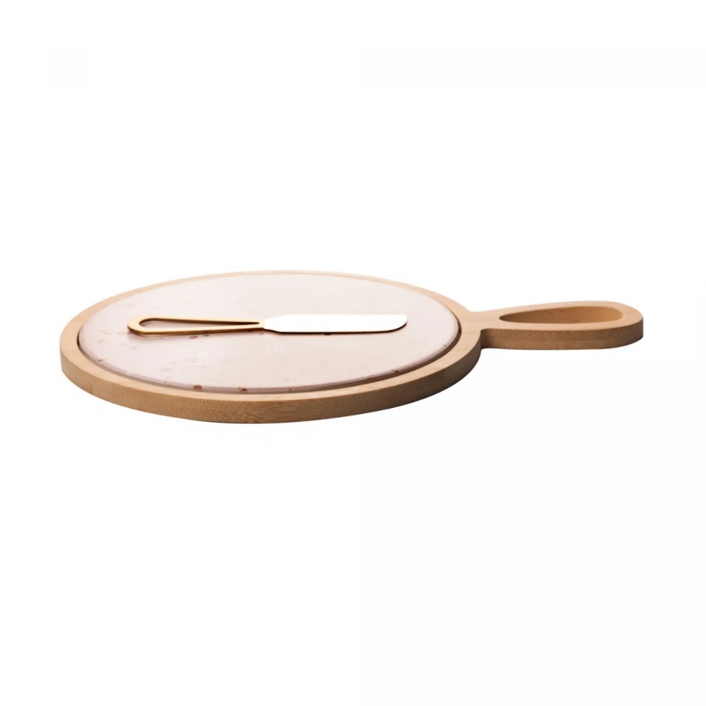 Conjunto para Queijo de Bambu com Tábua R...