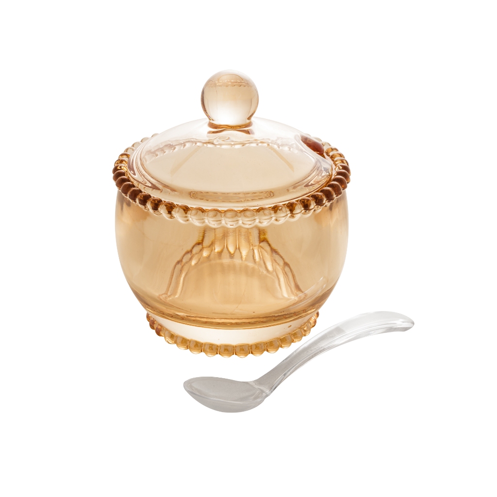 Açucareiro de Cristal com Colher Pearl Âm...