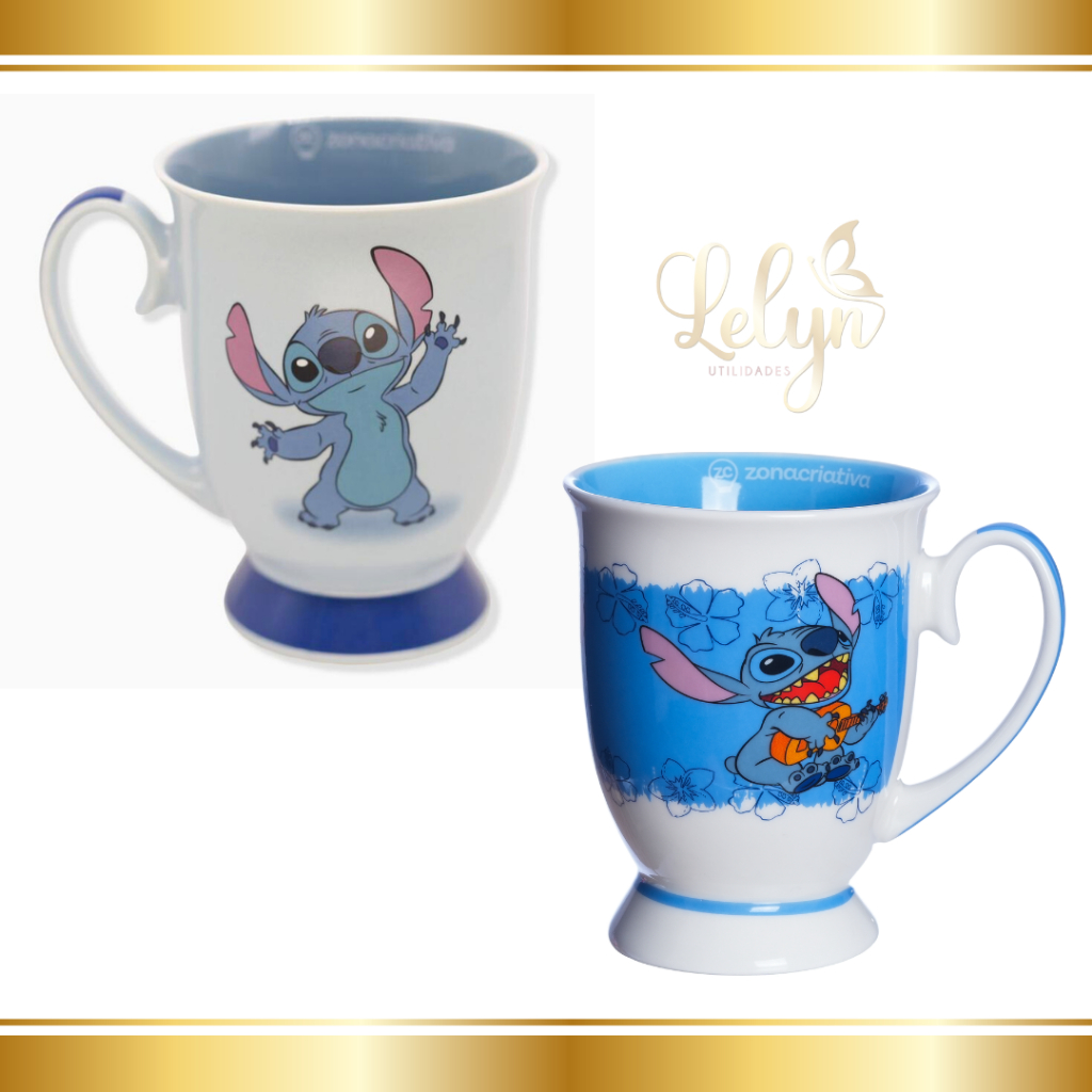Caneca Stitch Royal Disney 300ml