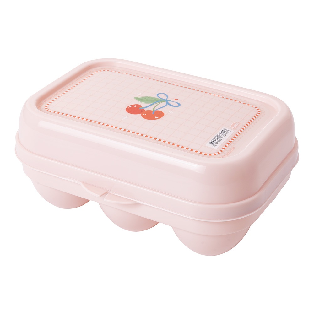 Porta Ovos com 6 cavidades - Rosa