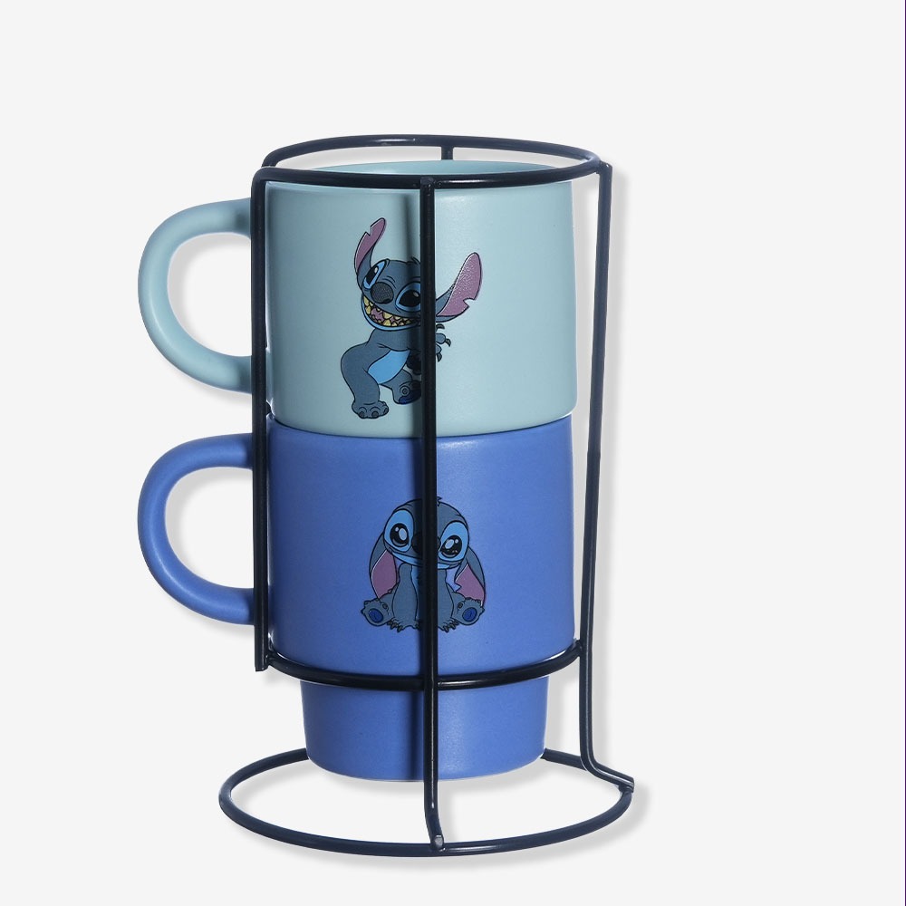 Kit Canecas Empilháveis Stitch Namorados ...