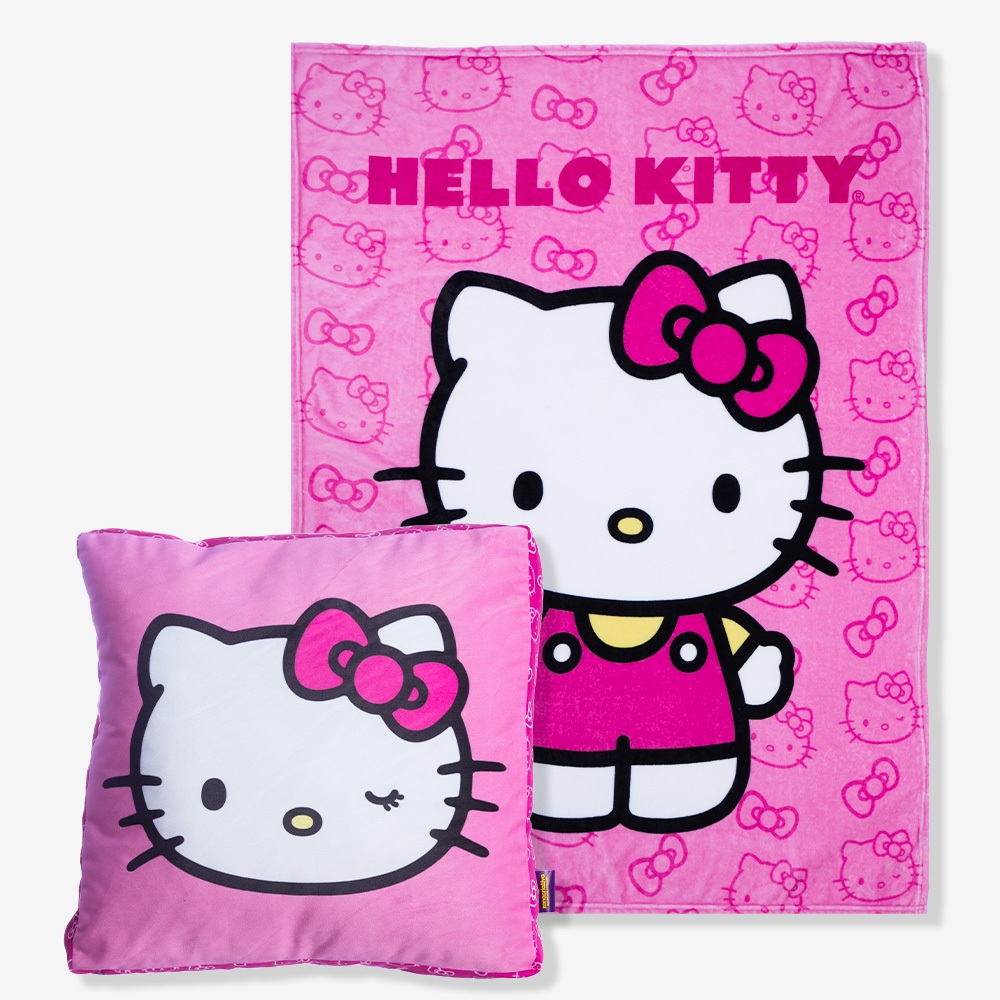 Kit Manta com Almofada Hello Kitty