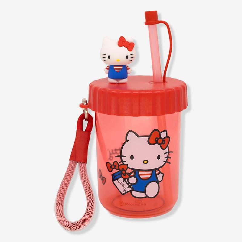 Copo Hello Kitty com Canudo Flip 500ml