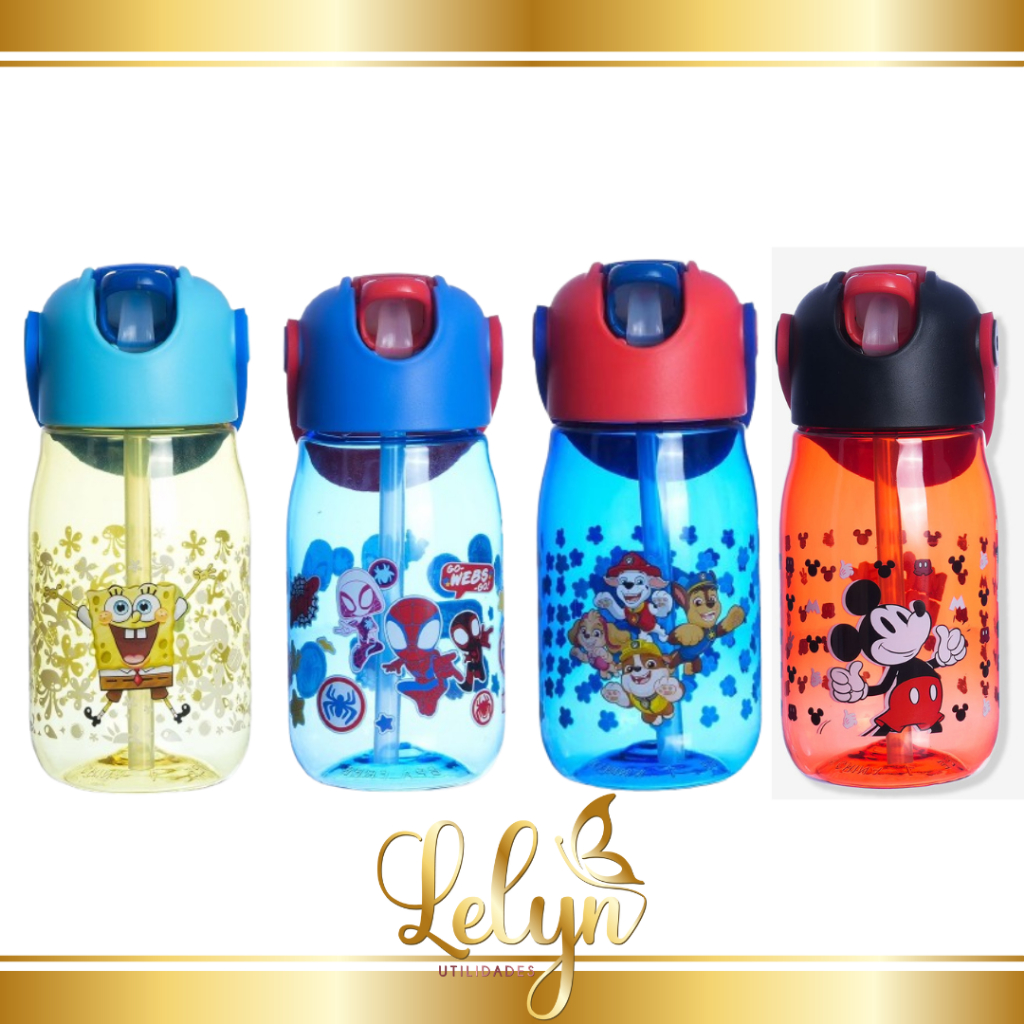 Garrafa Infantil Flip Mickey Mouse 400ml