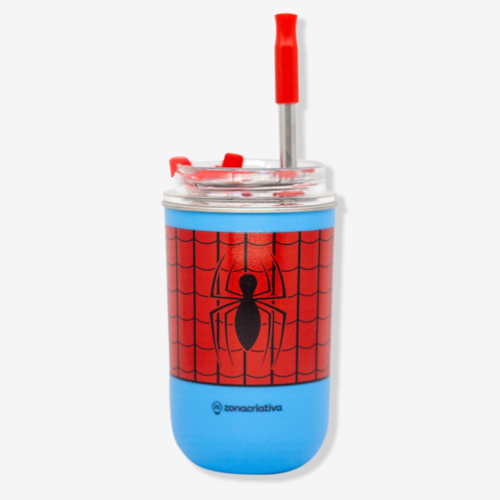 Copo Homem Aranha Neo com Canudo 300ml – ...