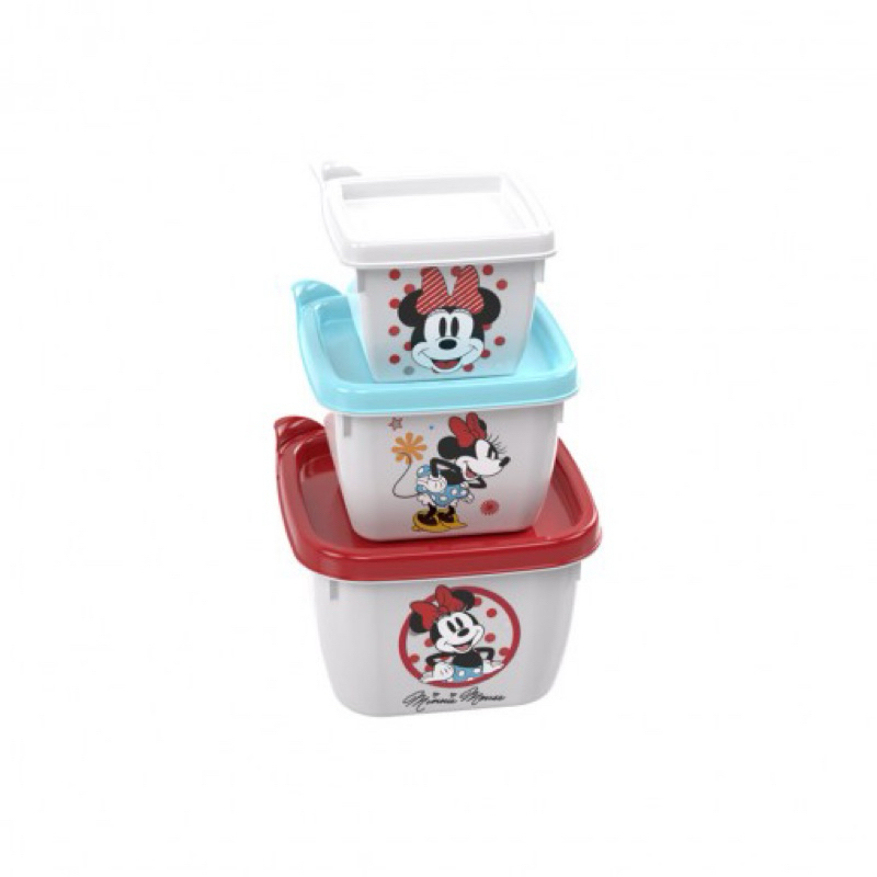 Conjunto de Potes Conect Minnie Vermelha ...