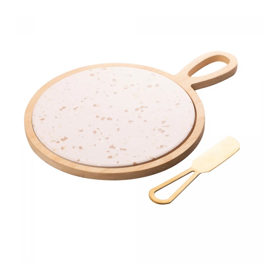 Conjunto para Queijo de Bambu com Tábua R...
