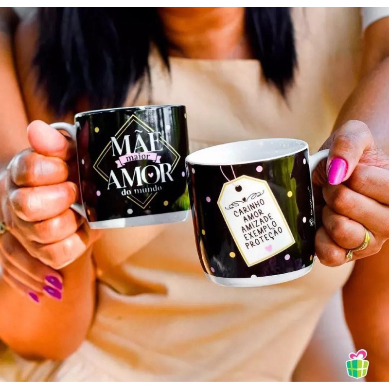 Caneca Porcelana Mãe Maior amor do mundo ...