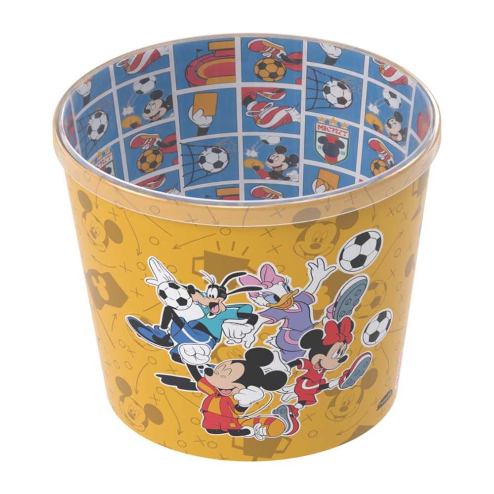 Balde Pote Pipoca Disney Copa Futebol Bra...