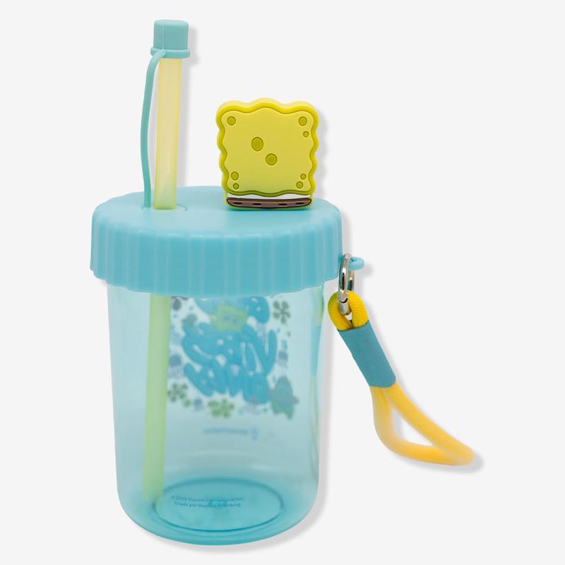 Copo Bob Esponja com Canudo Flip 500ml