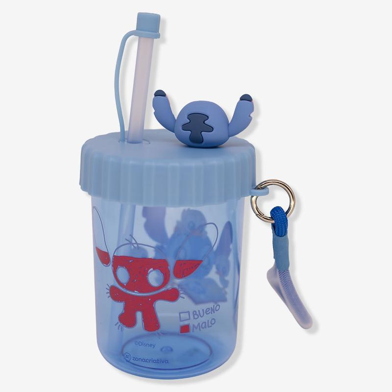 Copo Stitch com Canudo Flip 500ml