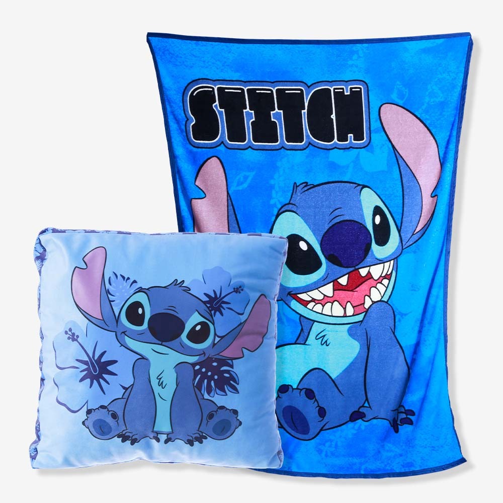 Kit Manta com Almofada Stitch Disney