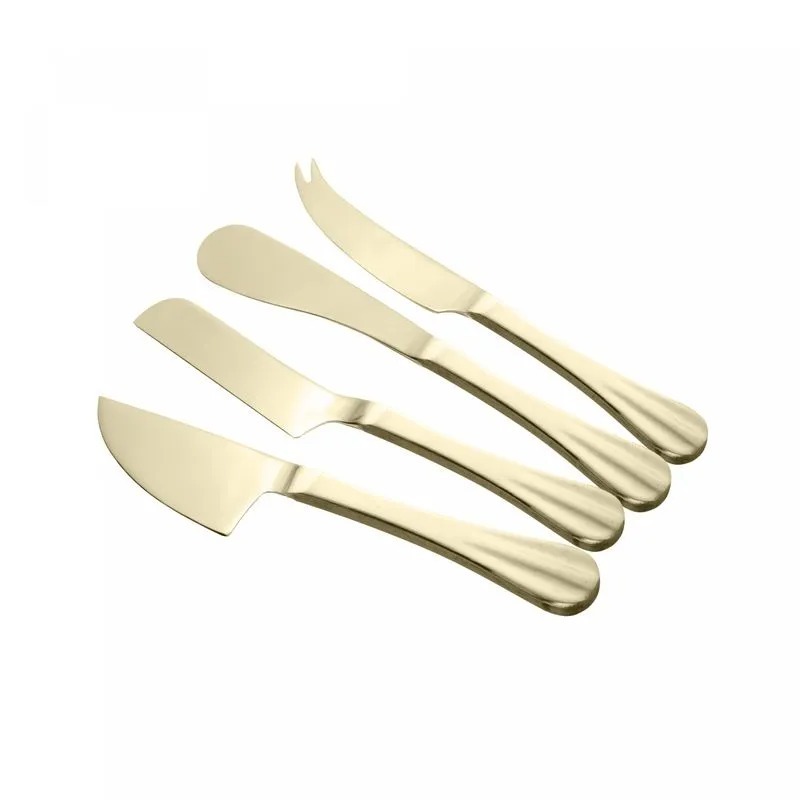 Conjunto 4 facas para Queijo de Aço Inox ...