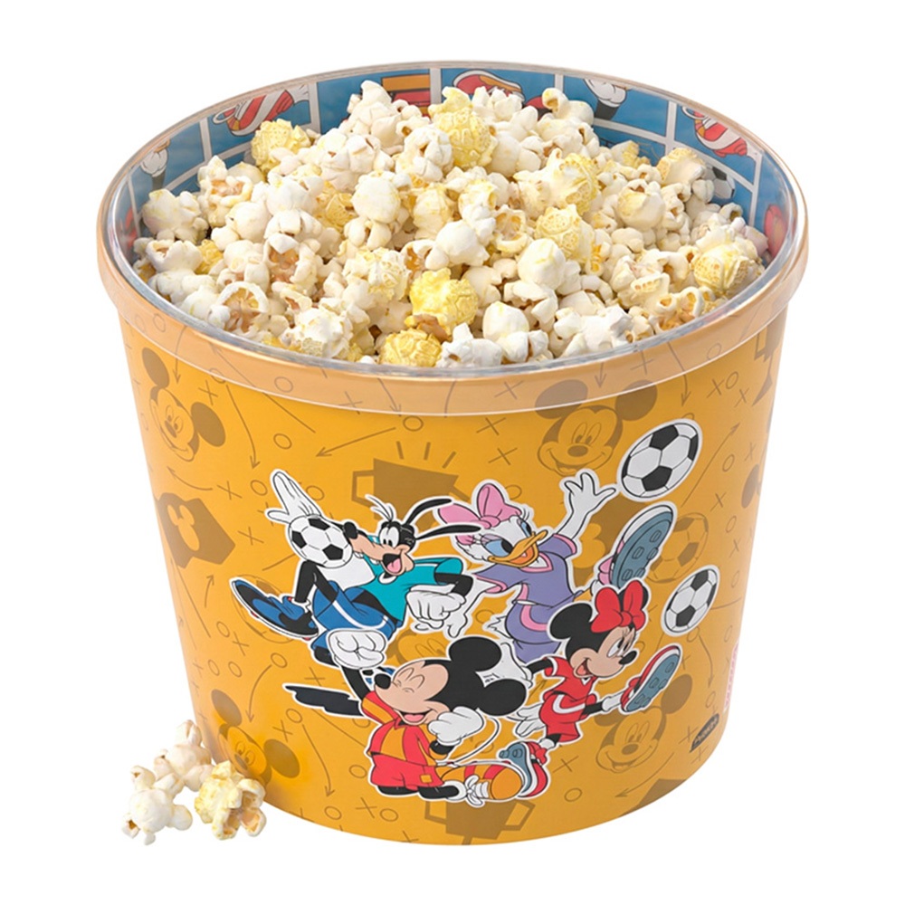 Balde Pote Pipoca Disney Copa Futebol Bra...