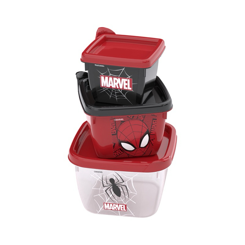 Conjunto de Potes Conect Homem Aranha 3 u...
