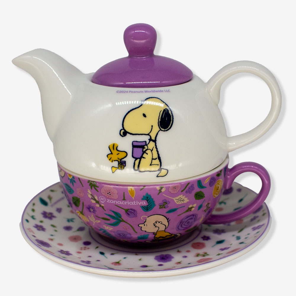 Bule e Xicara Snoopy 2 em 1