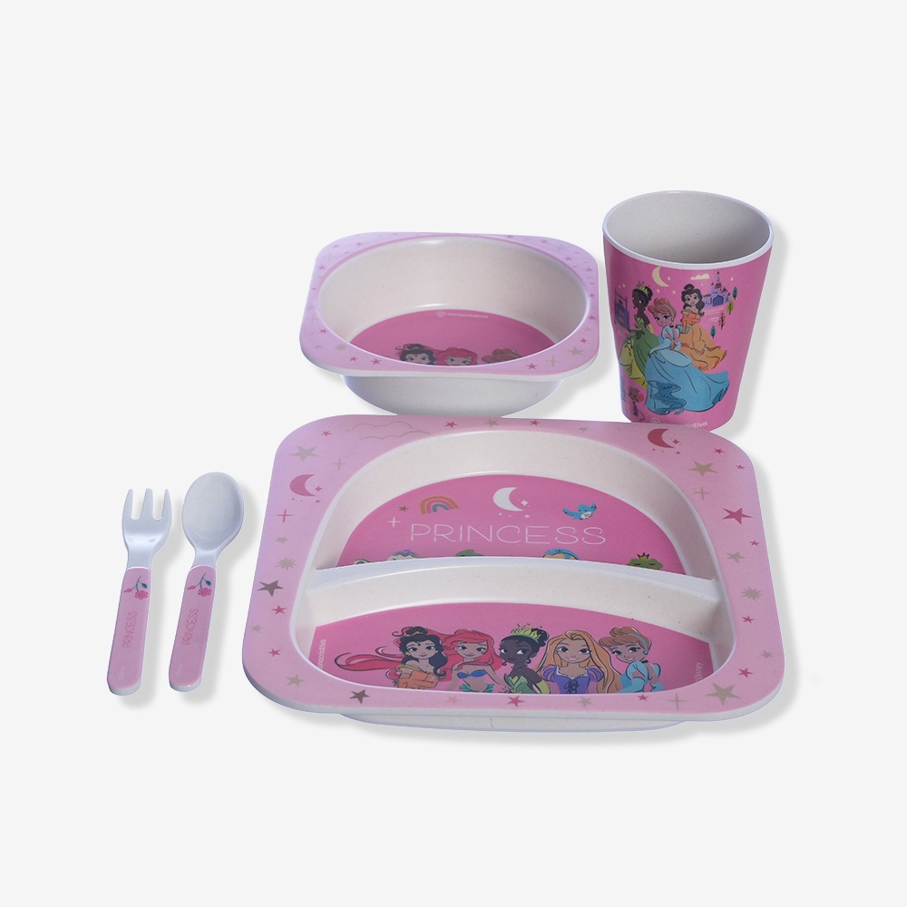 Kit Alimentação PRINCESAS infantil Prato,...