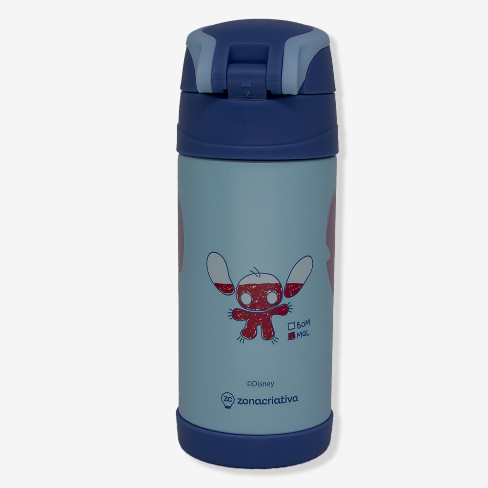 Garrafa Térmica Stitch Infantil Top Handl...