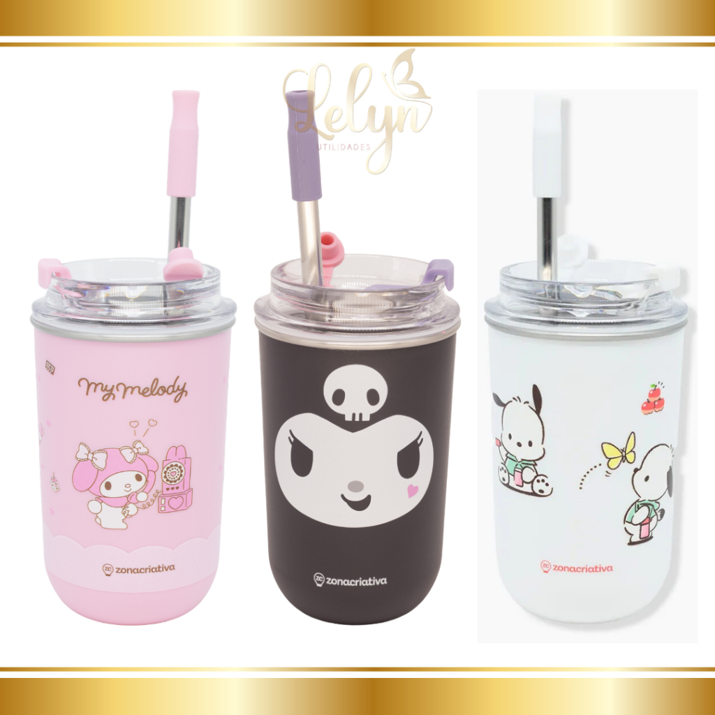 Copo Kuromi, Pochacco e My Melody Neo com...
