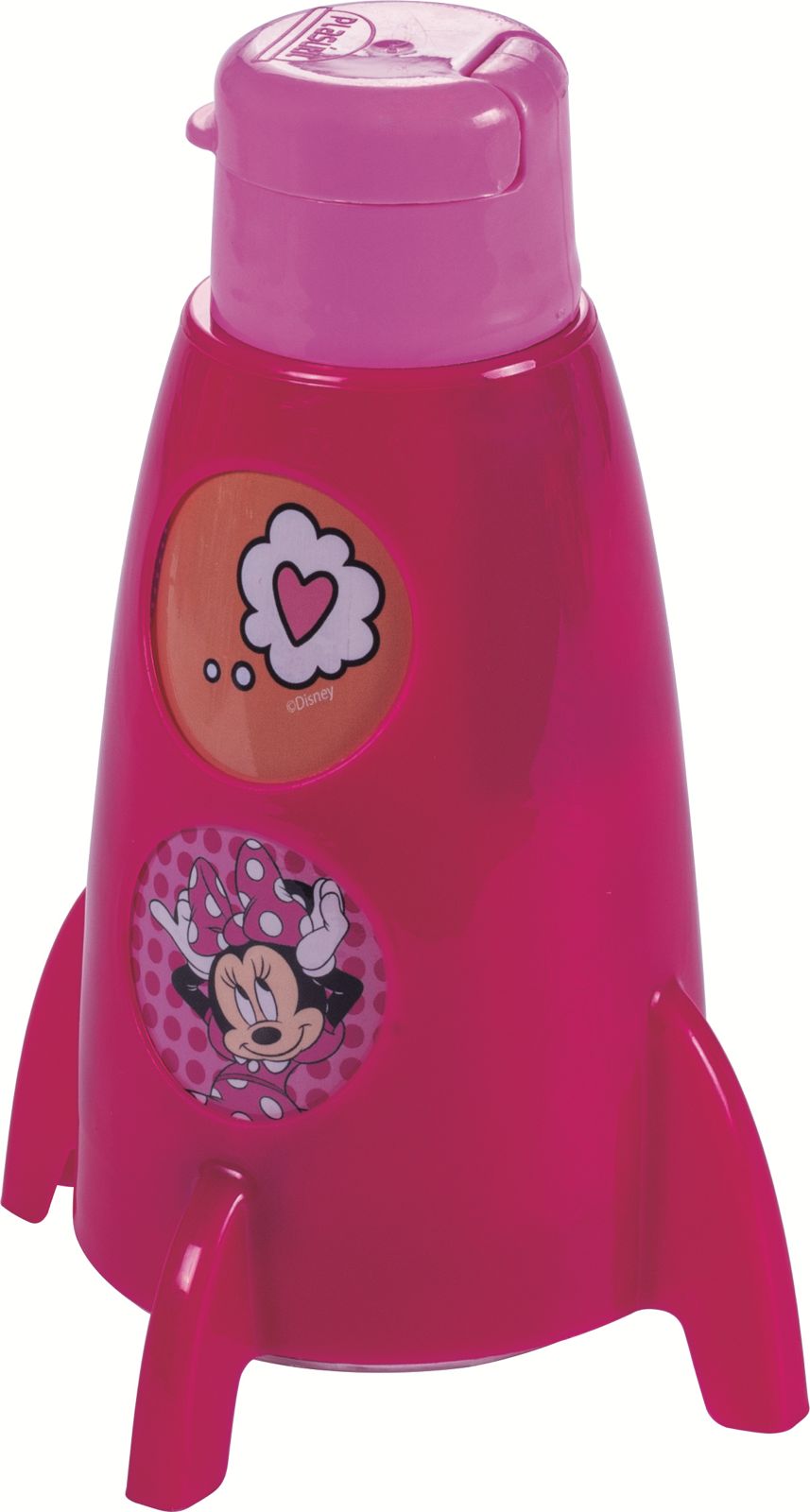 Kit 10 Garrafas Foguete Minnie Rosa 320 ml