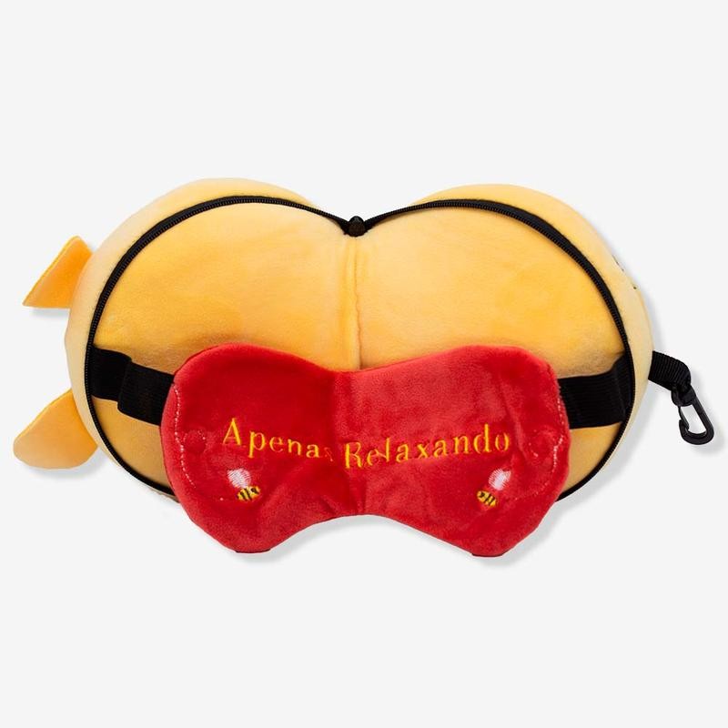 Máscara de Dormir com Almofada Ursinho Po...