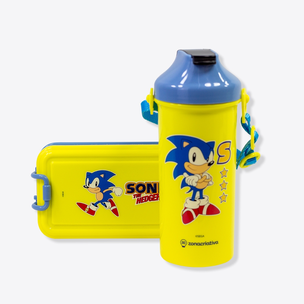 Kit Lancheira Sonic | Marmita 620mL + Gar...
