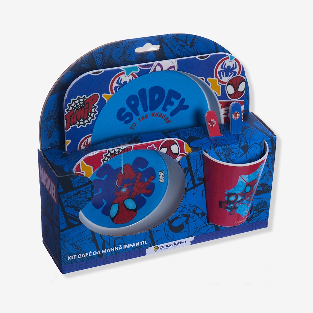 KIT ALIMENTAÇÃO HOMEM ARANHA INFANTIL