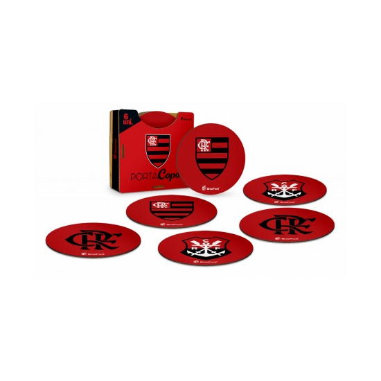 PORTA COPOS MDF 6 unid - FLAMENGO