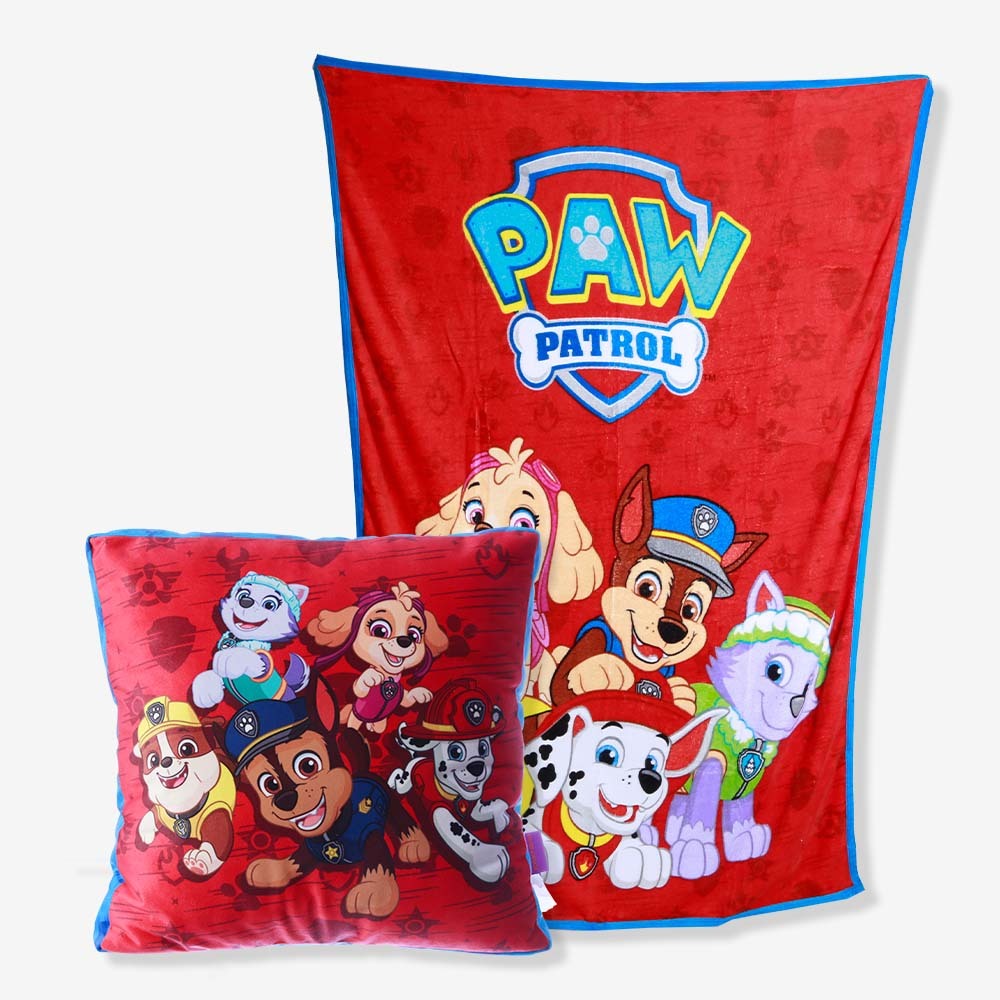 Kit Manta com Almofada Patrulha Canina