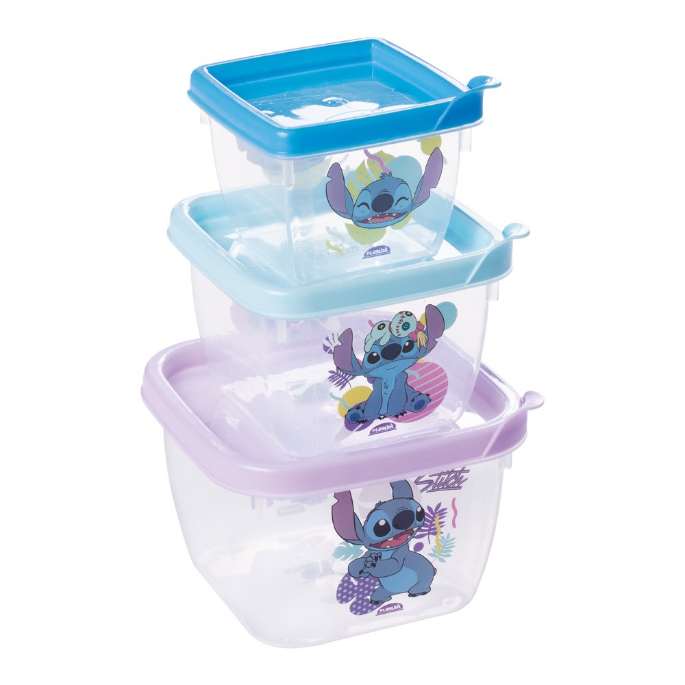 Conjunto de Potes Conect Stitch 3 unidades