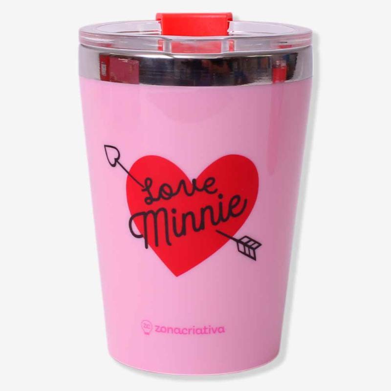 Kit 2 Copos Viagem snap MICKEY e MINNIE N...
