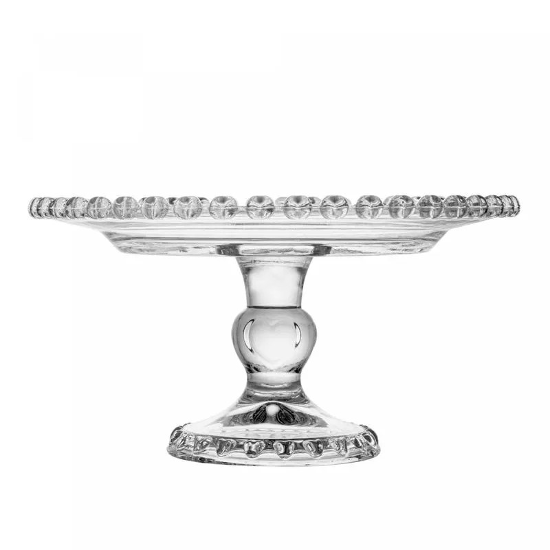 Prato com Pé de Cristal Coração 19,5cm x ...