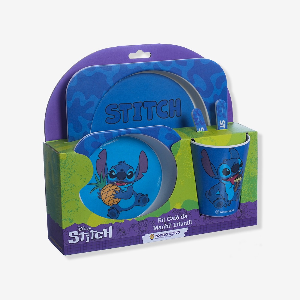 KIT ALIMENTAÇÃO STITCH INFANTIL - DISNEY
