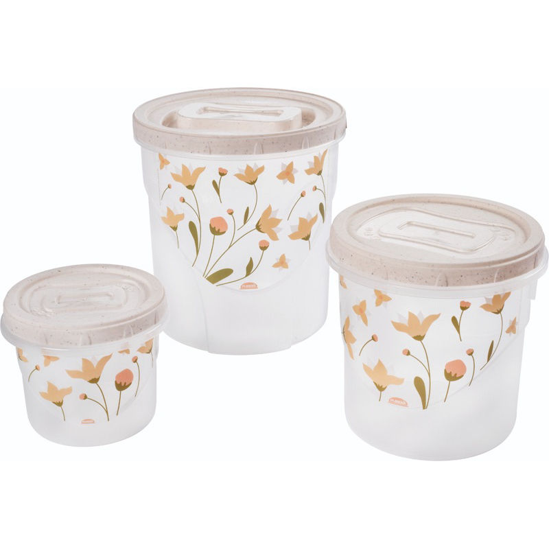 Kit Potes Mantimentos 3 peças para Cozinha