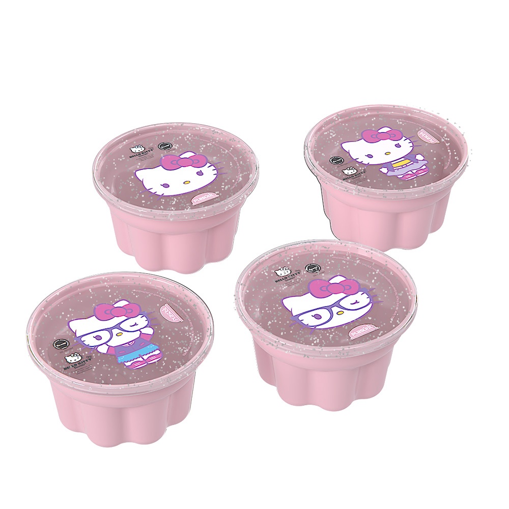 Kit 4 potes Forma de Gelatina e Sobremesa...