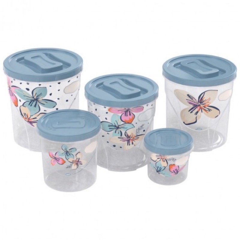 Kit potes Mantimentos 5 peças para Cozinh...