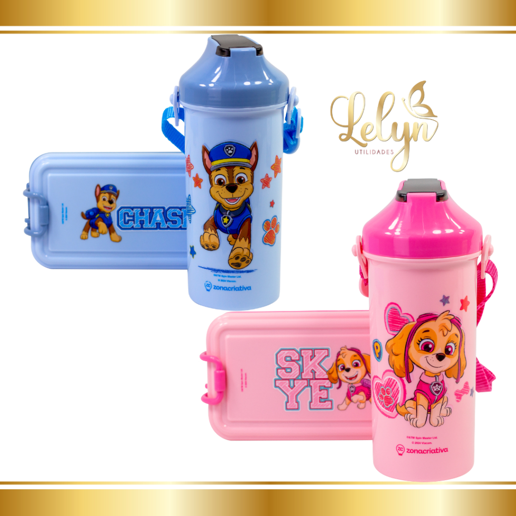 Kit Lancheira Skye e Chase - Patrulha Can...