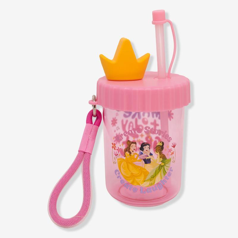 Copo Princesas com Canudo Flip 500ml Disney