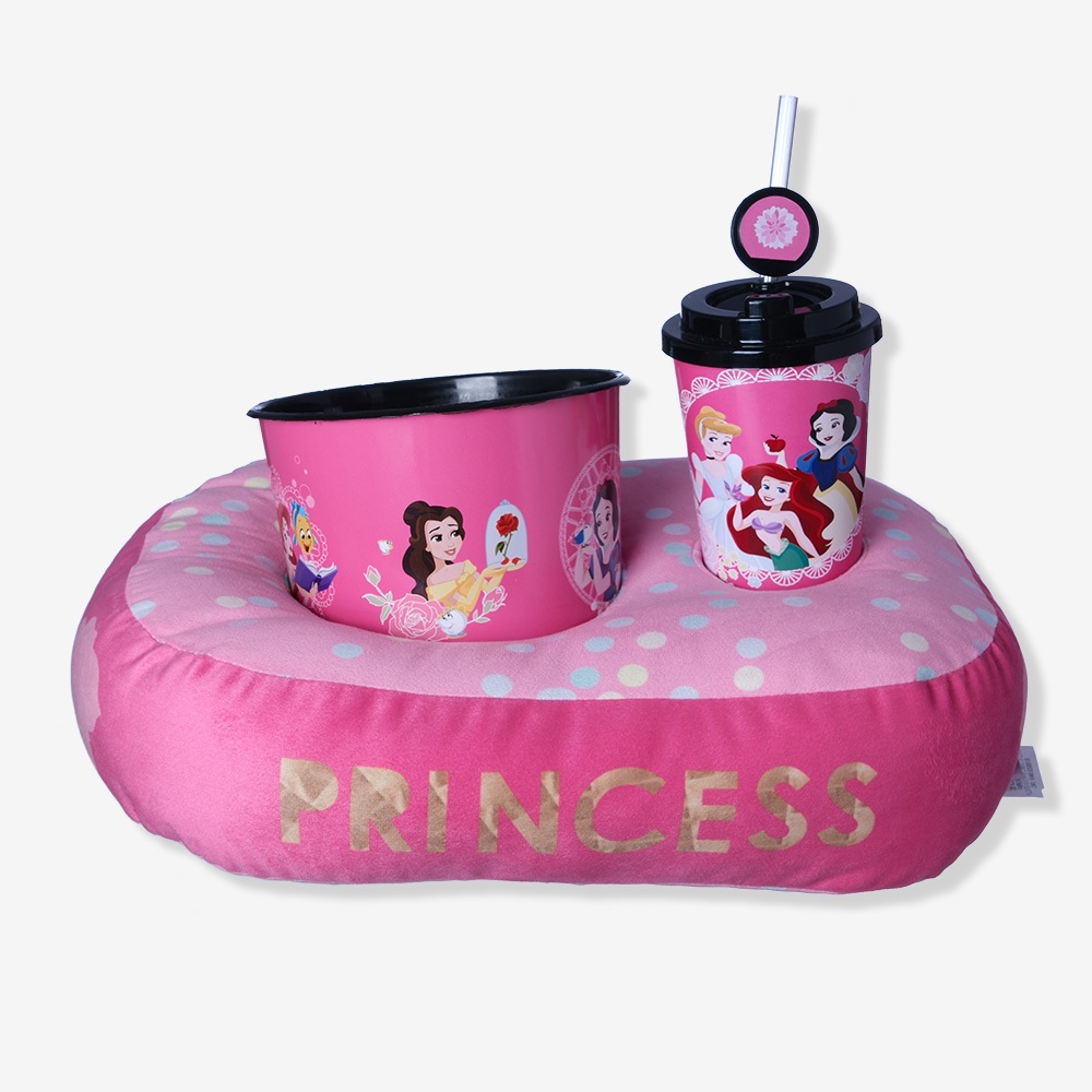 Kit Pipoca Princesas Infantil Almofada, B...
